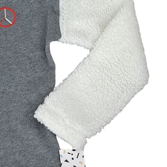 NWT Harper Canyon Girls Gray White Pullover Top Size Small 7 8 - Picture 3 of 6